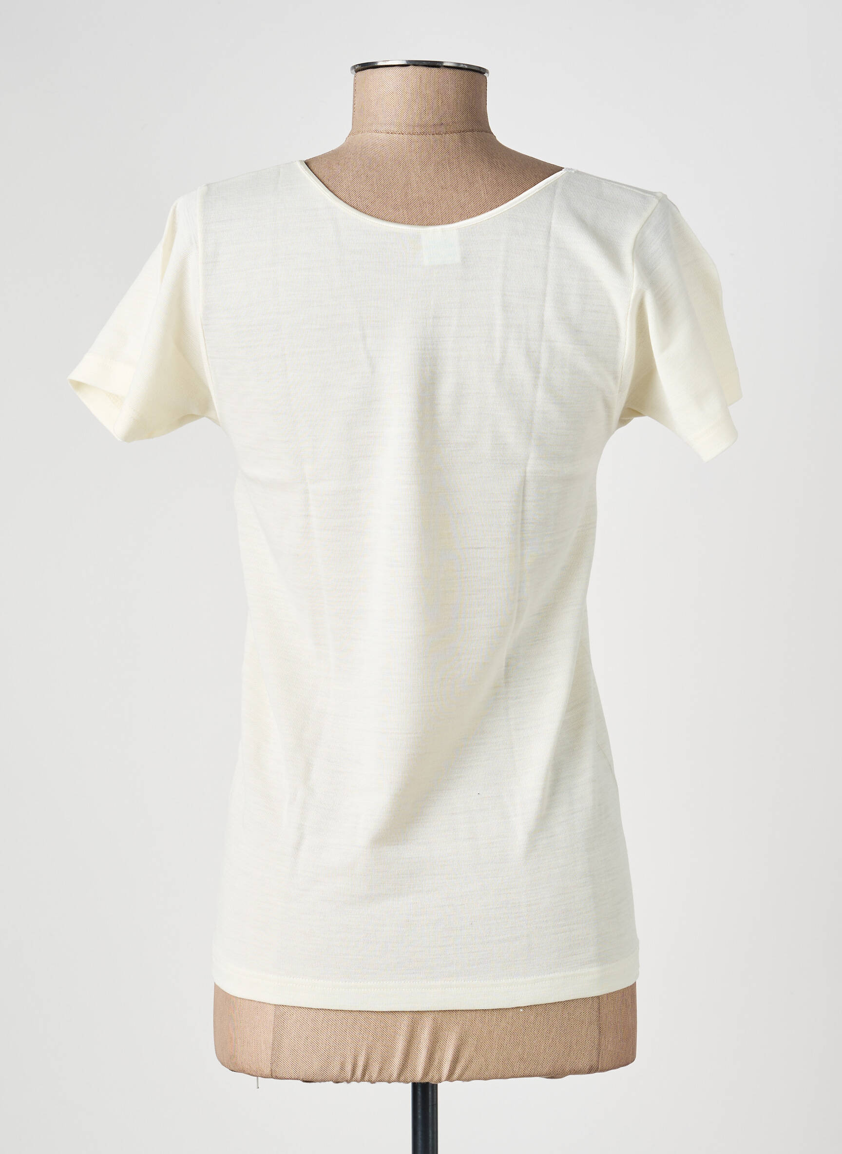 Top/caraco tissage jersey beige MORETTA femme