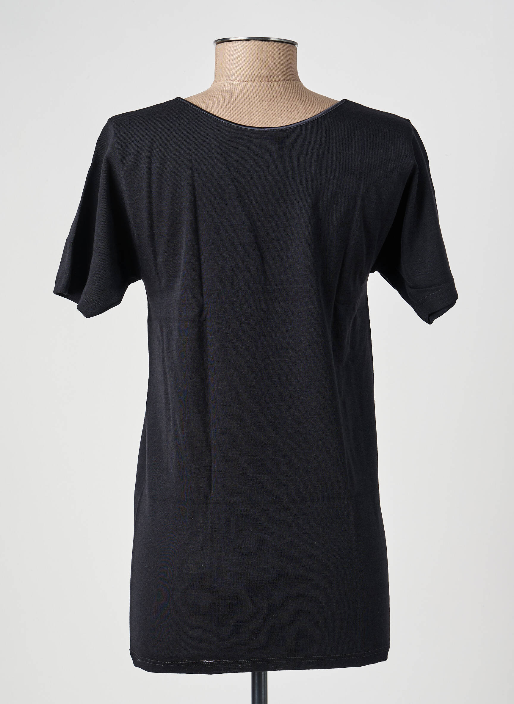 Top/caraco tissage jersey noir MORETTA femme