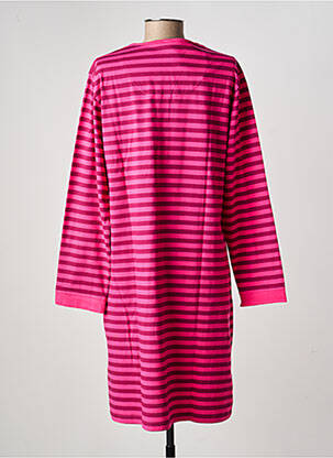 Chemise de nuit imprimé rayures rose ROSE POMME femme