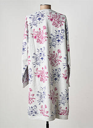 Chemise de nuit imprimé fleurs gris ROSE POMME femme