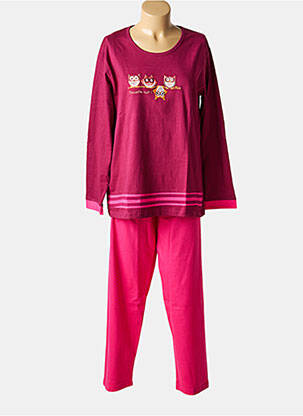 Pyjama tissage jersey rouge ROSE POMME femme