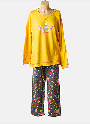 Pyjama tissage jersey jaune ROSE POMME femme