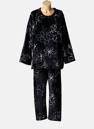 Pyjama coupe droite noir ROSE POMME femme