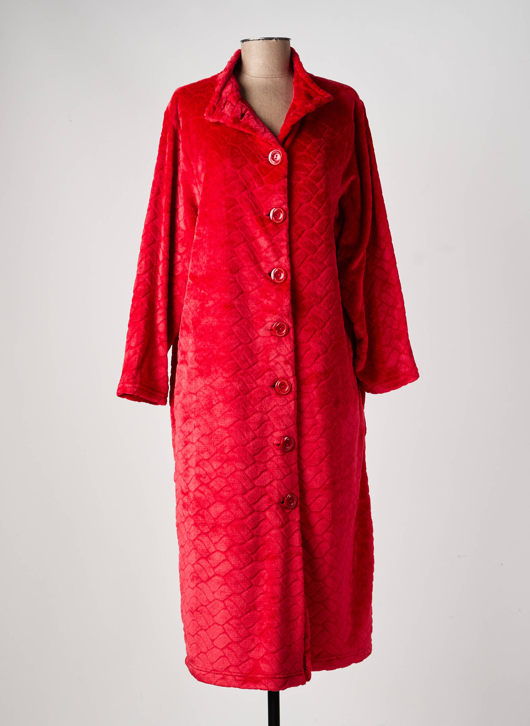 Robe de chambre stretch rouge ROSE POMME femme