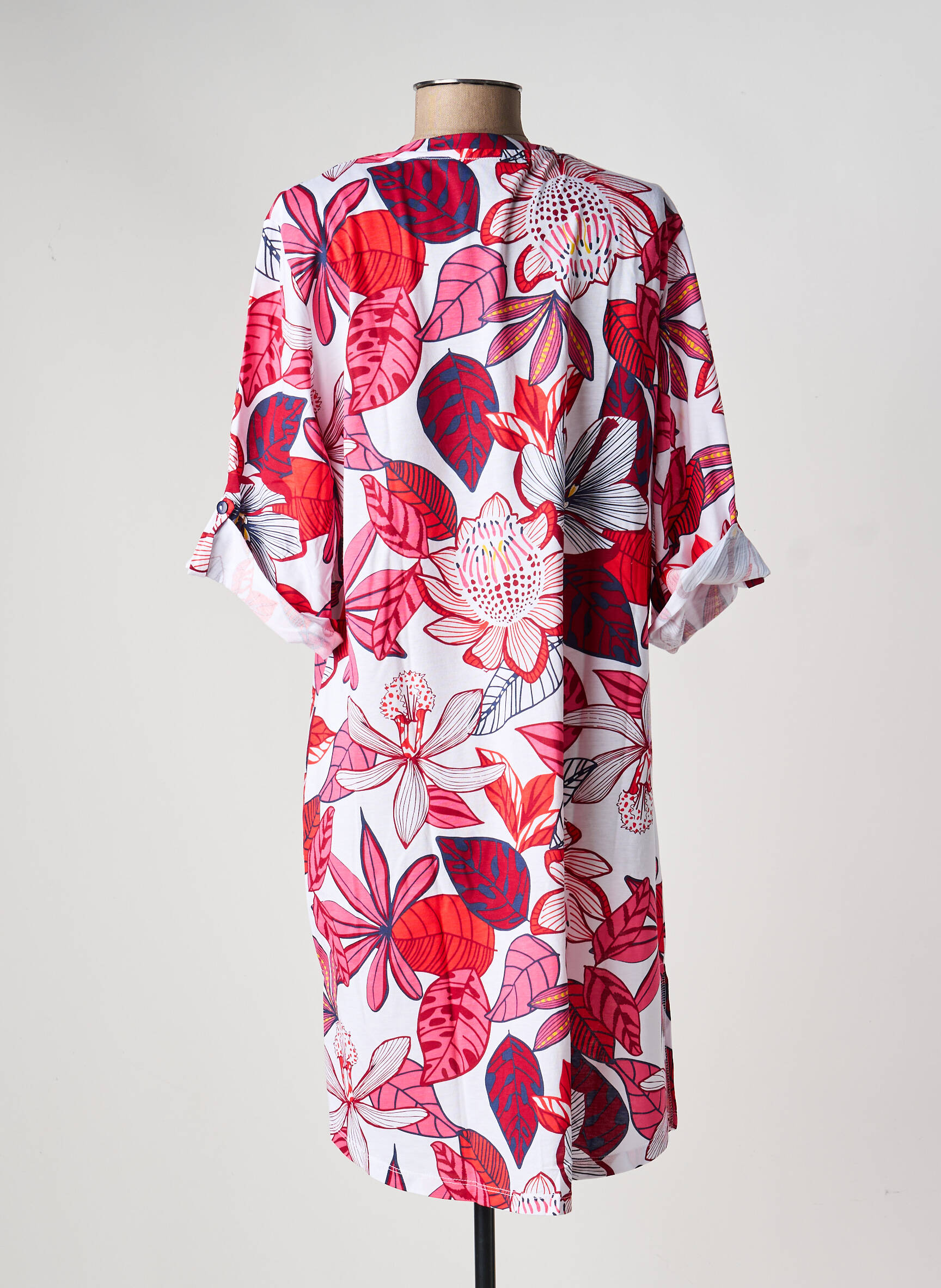 Chemise de nuit imprimé fleurs rose ROSE POMME femme