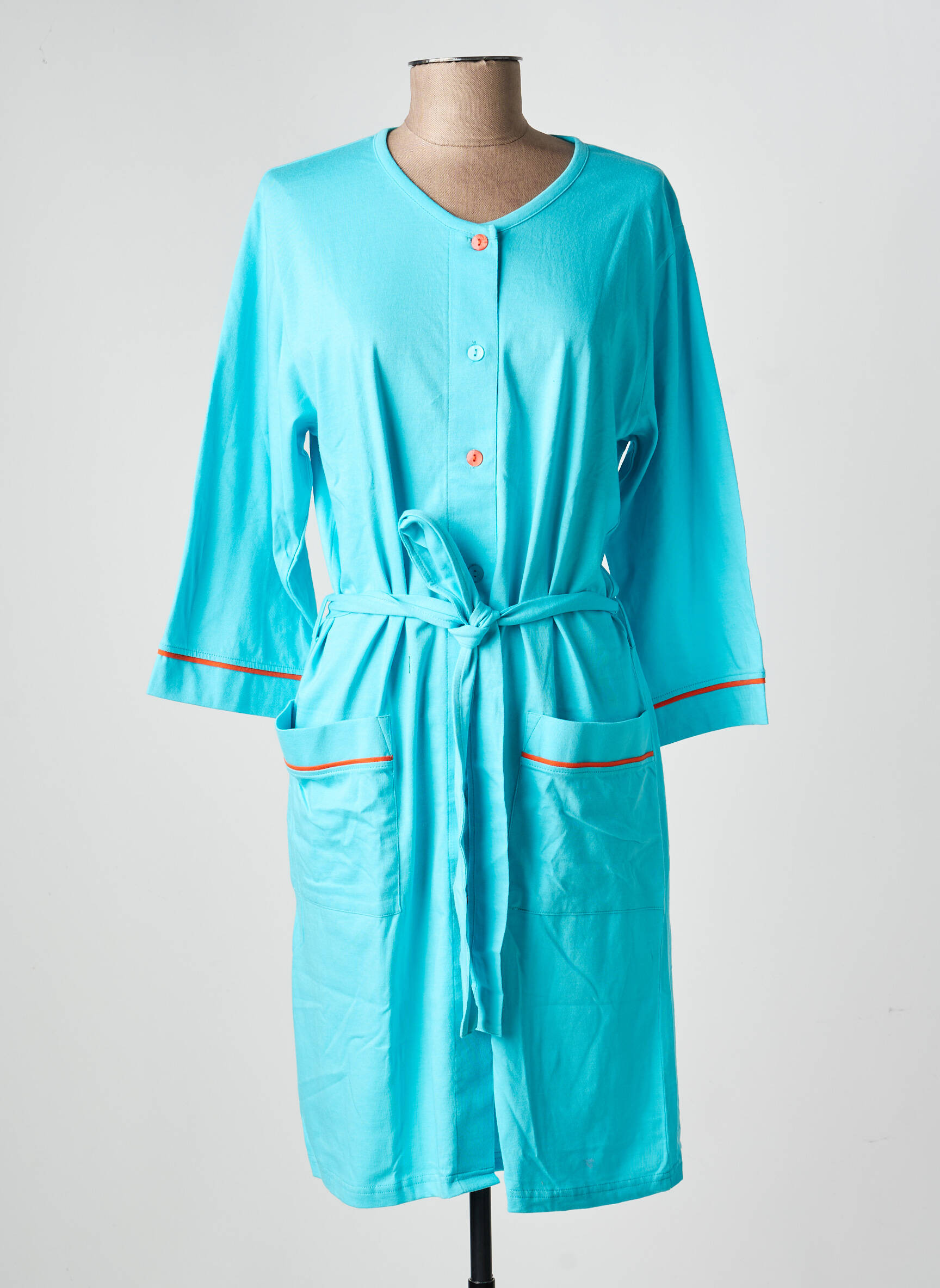 Robe de chambre stretch bleu ROSE POMME femme