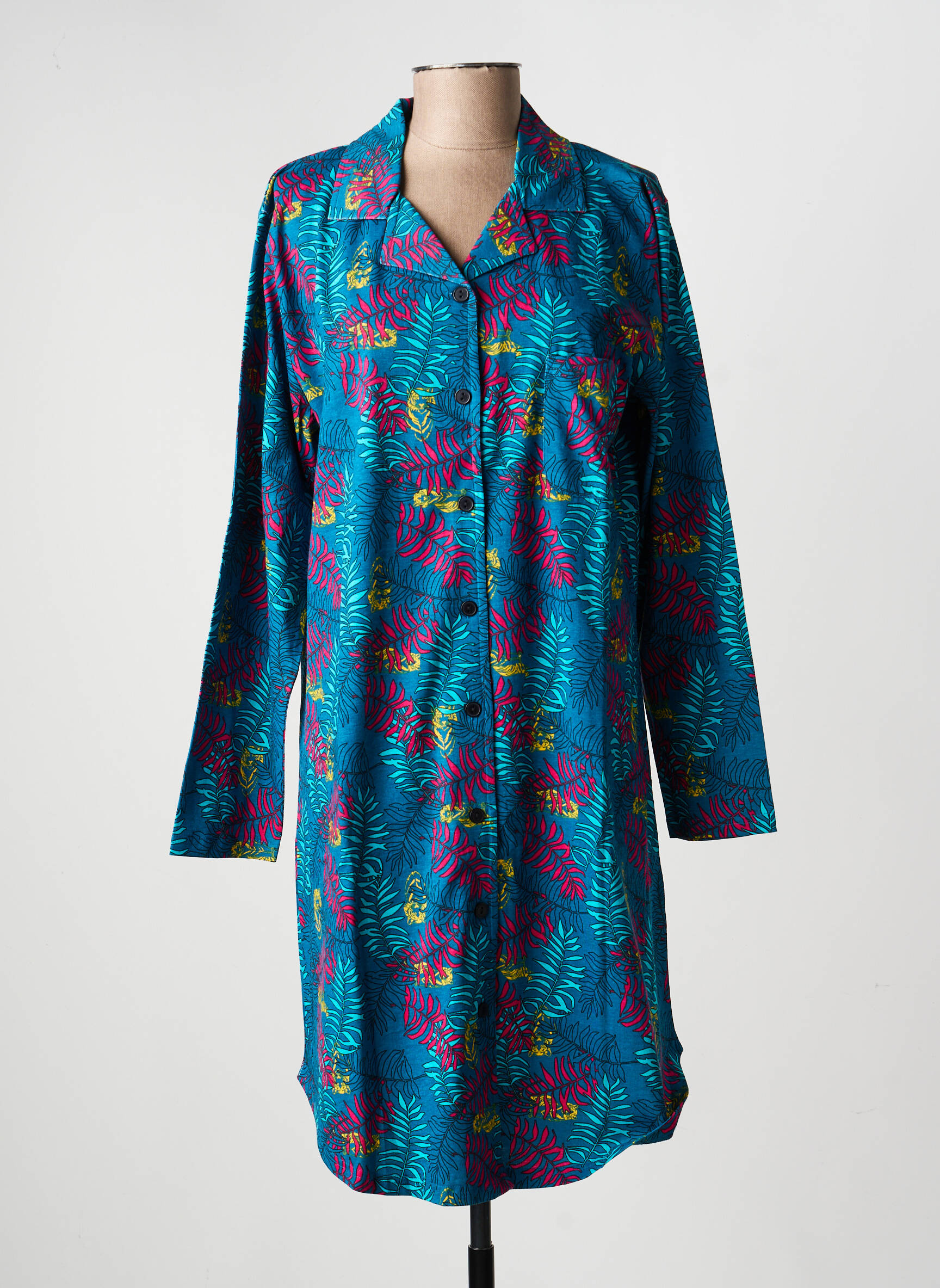 Chemise de nuit stretch bleu ROSE POMME femme