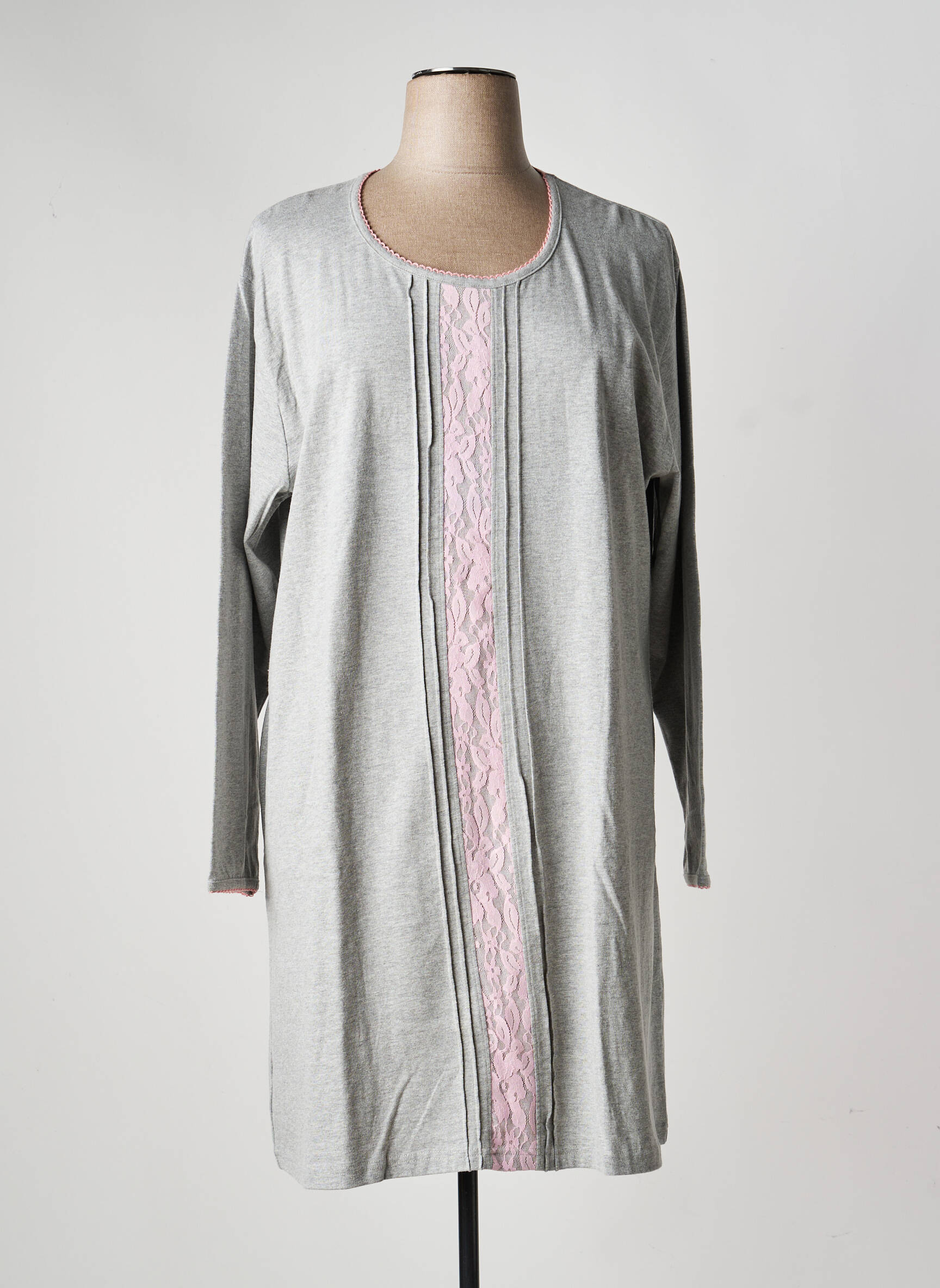 Chemise de nuit stretch gris ROSE POMME femme