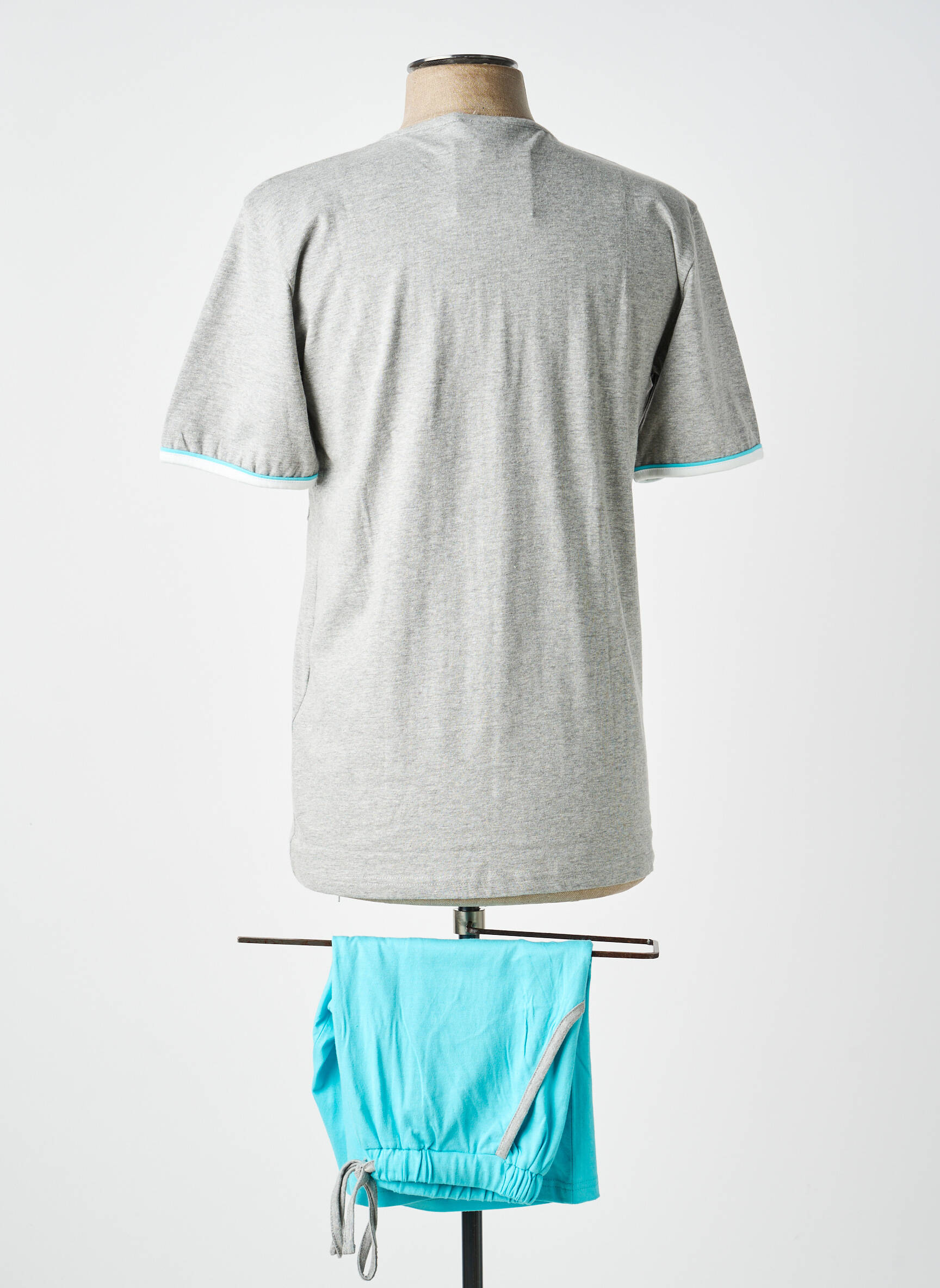 Pyjama bas short gris ROSE POMME homme