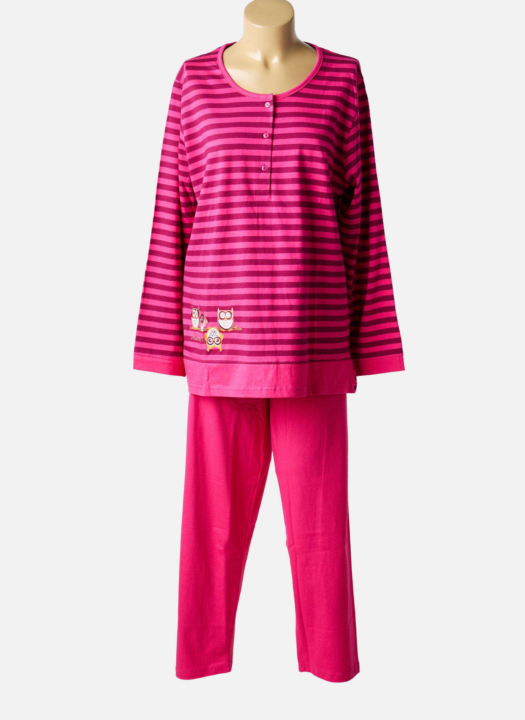 Pyjama tissage jersey rose ROSE POMME femme