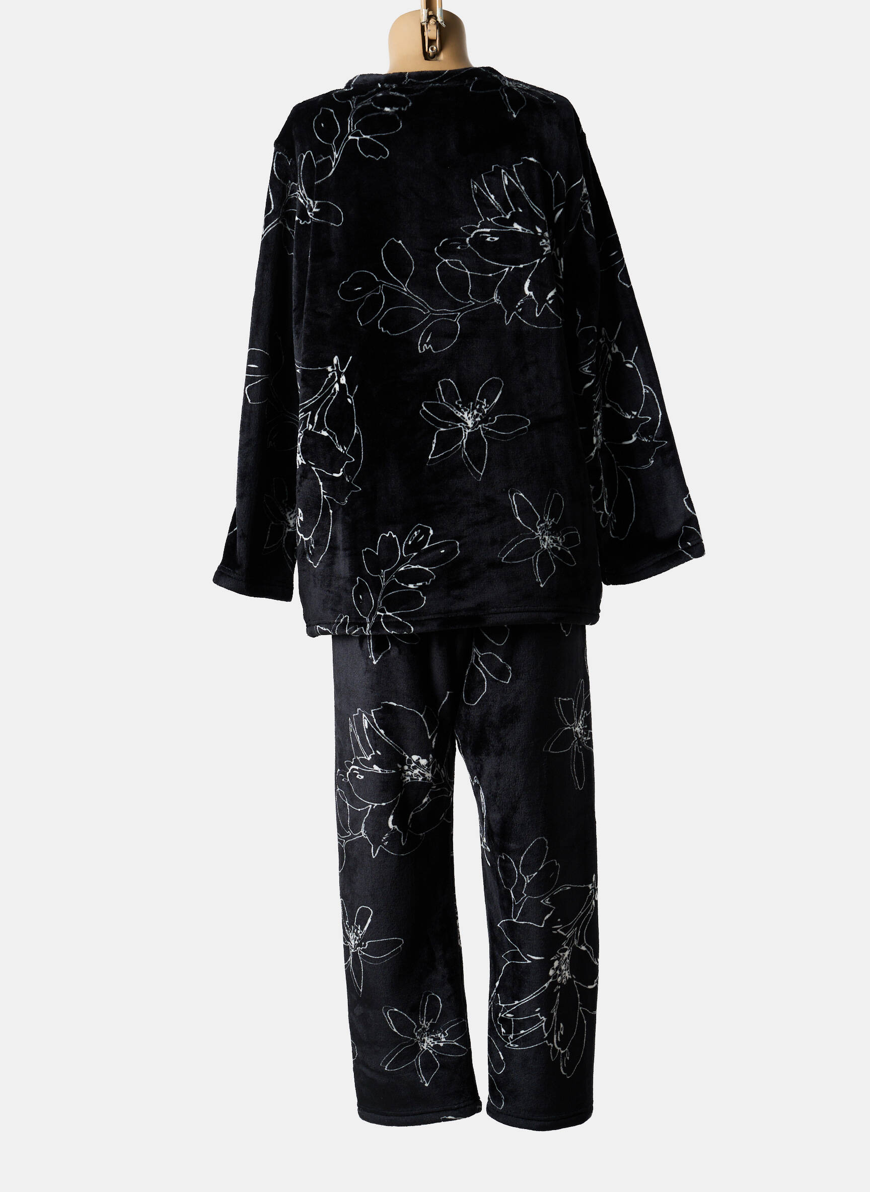 Pyjama coupe droite noir ROSE POMME femme