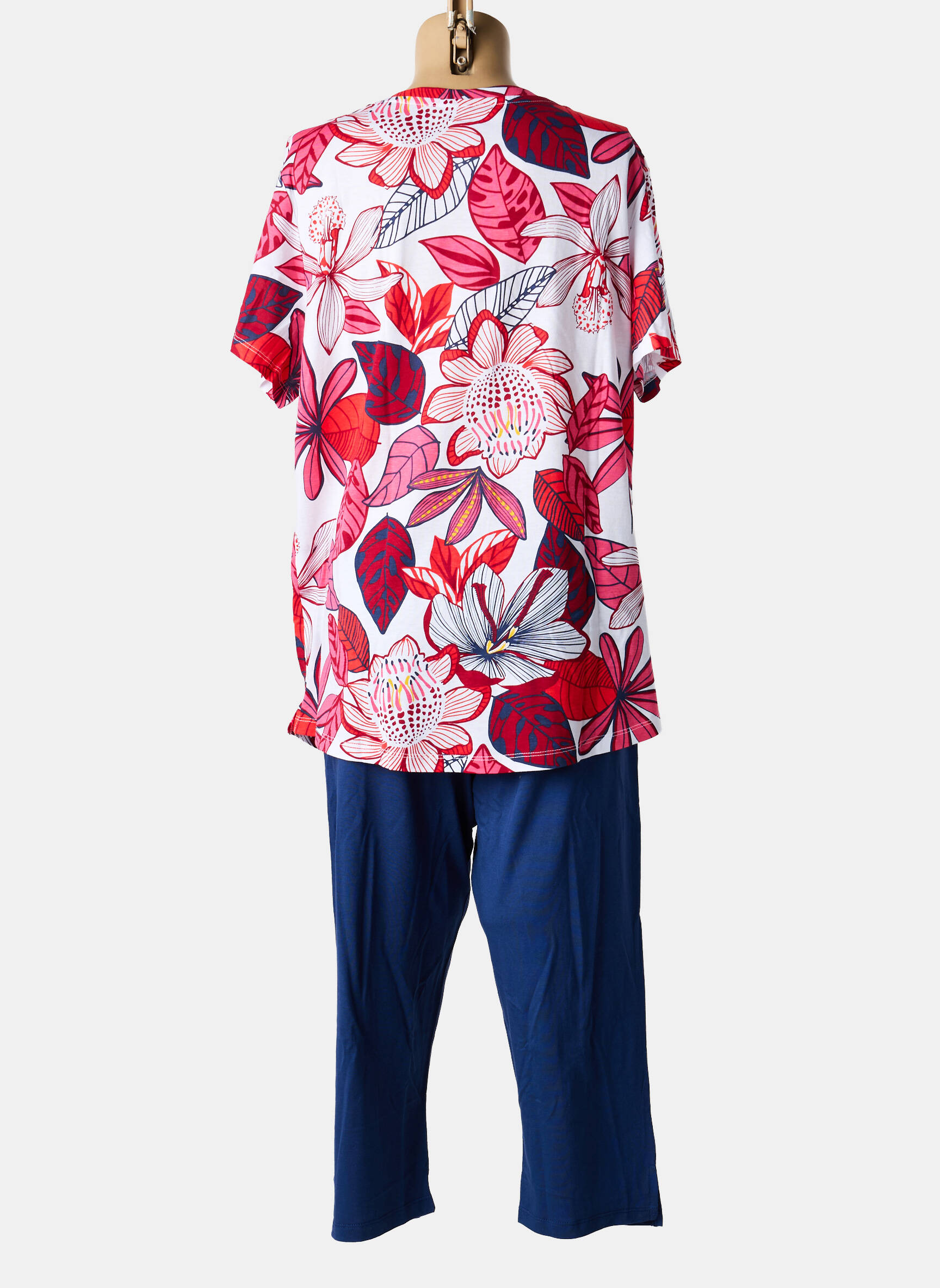 Pyjama tissage jersey bleu ROSE POMME femme