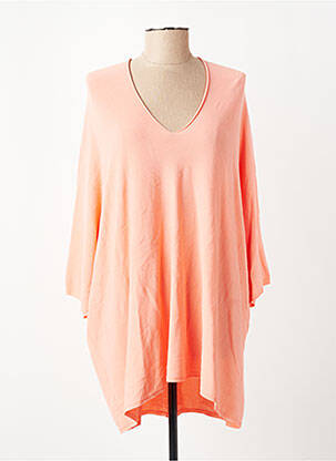 Pull col v manches 3/4 orange ALEXANDRE LAURENT femme