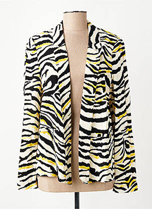Blazer poches jaune SEE U SOON femme