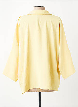 Blouse manches 3/4 manches 3/4 jaune TOUPY femme