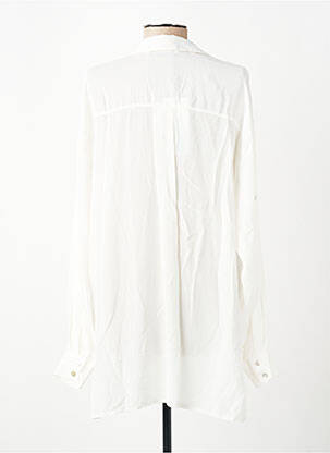 Tunique manches longues col v blanc SUMMUM femme