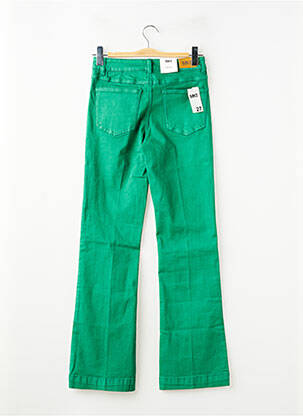 Jean coupe flare stretch taille haute vert MKT STUDIO femme