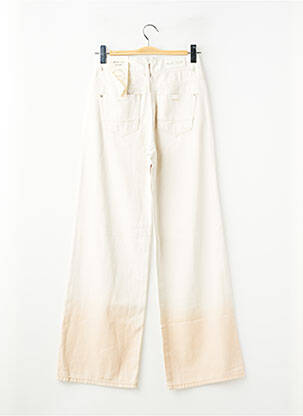 Jeans coupe large stretch taille haute beige BLUE DAZE femme