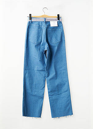 Jeans coupe droite taille haute taille haute bleu LABDIP femme