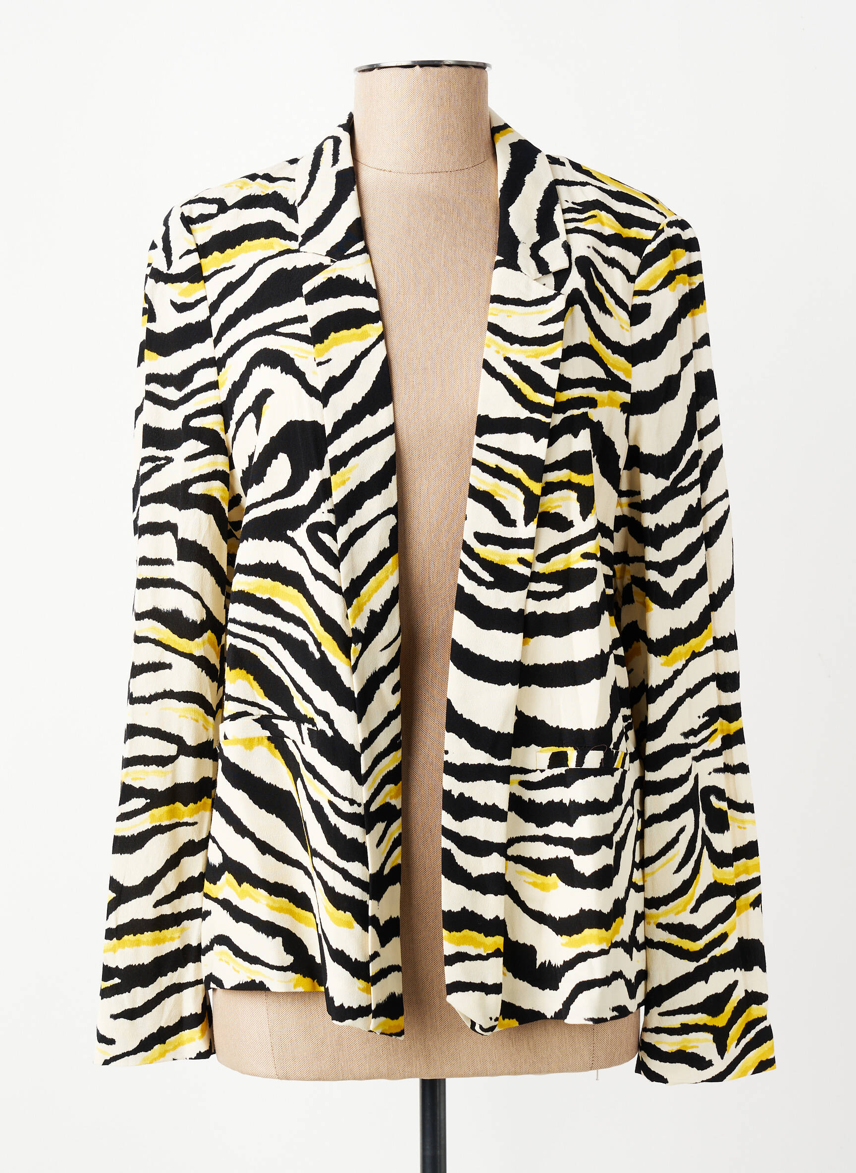Blazer poches jaune SEE U SOON femme