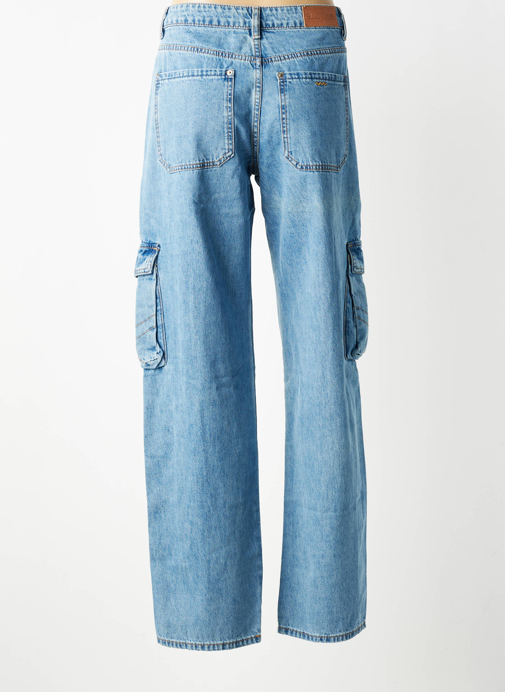 Jeans coupe droite stretch taille normale bleu BLUE DAZE femme
