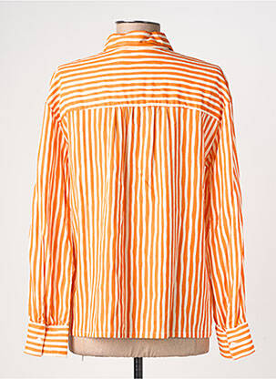 Chemisier coupe droite manches longues orange COMPAÑIA FANTASTICA femme