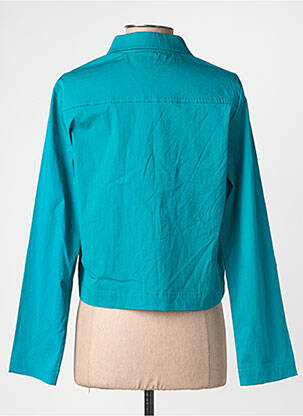 Veste casual coupe droite bleu PRINCESSE NOMADE femme