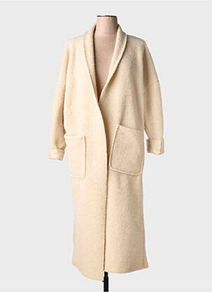 Gilet manches longues manches longues beige LUK AP femme