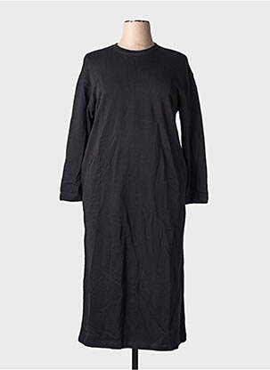 Robe pull coupe droite manches longues noir ADILYNN femme