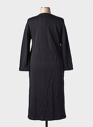 Robe pull coupe droite manches longues noir ADILYNN femme