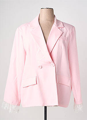 Blazer poignets boutonnés rose E&F femme