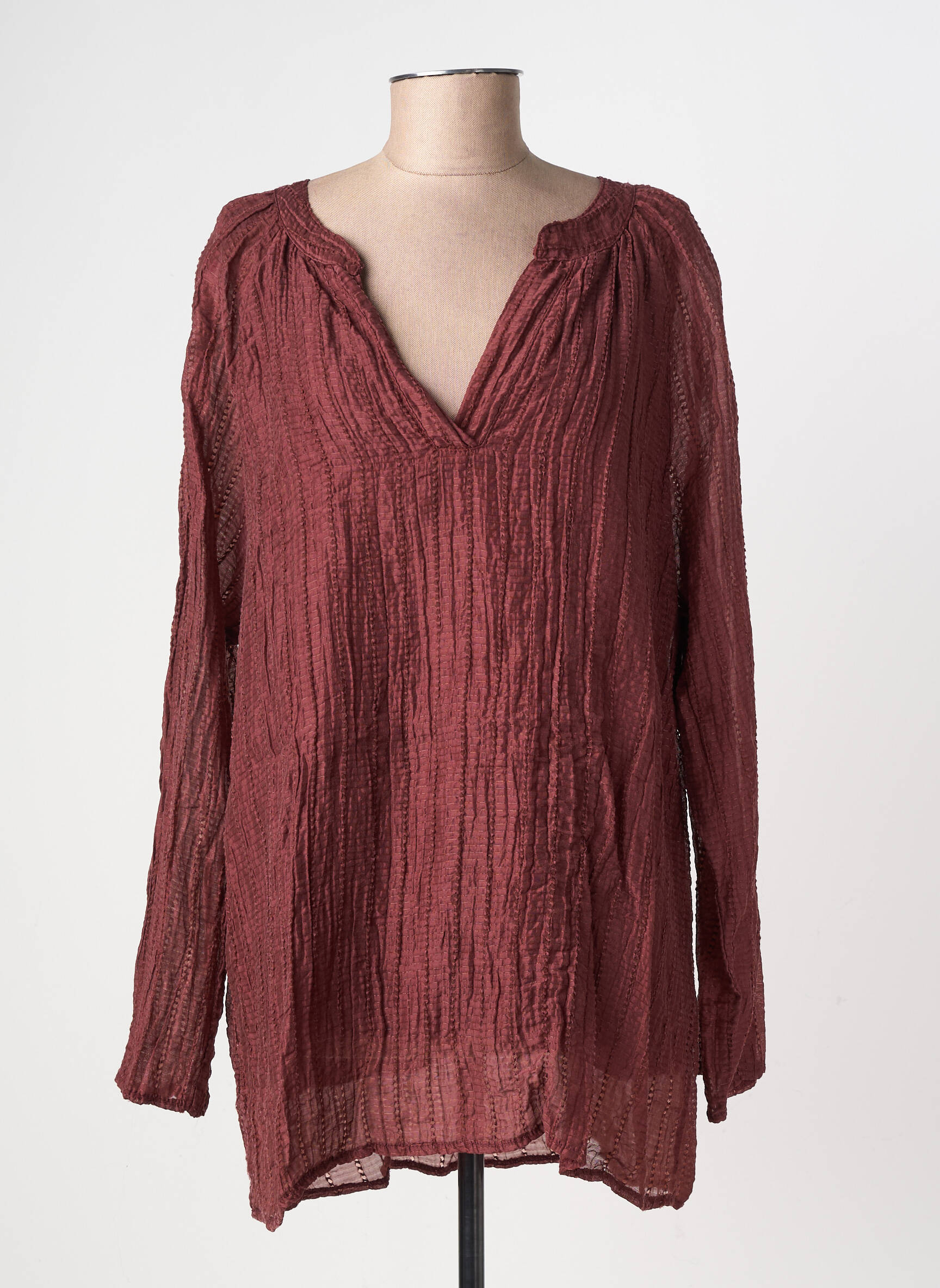 Blouse manches longues manches longues violet PIMENT ROUGE femme