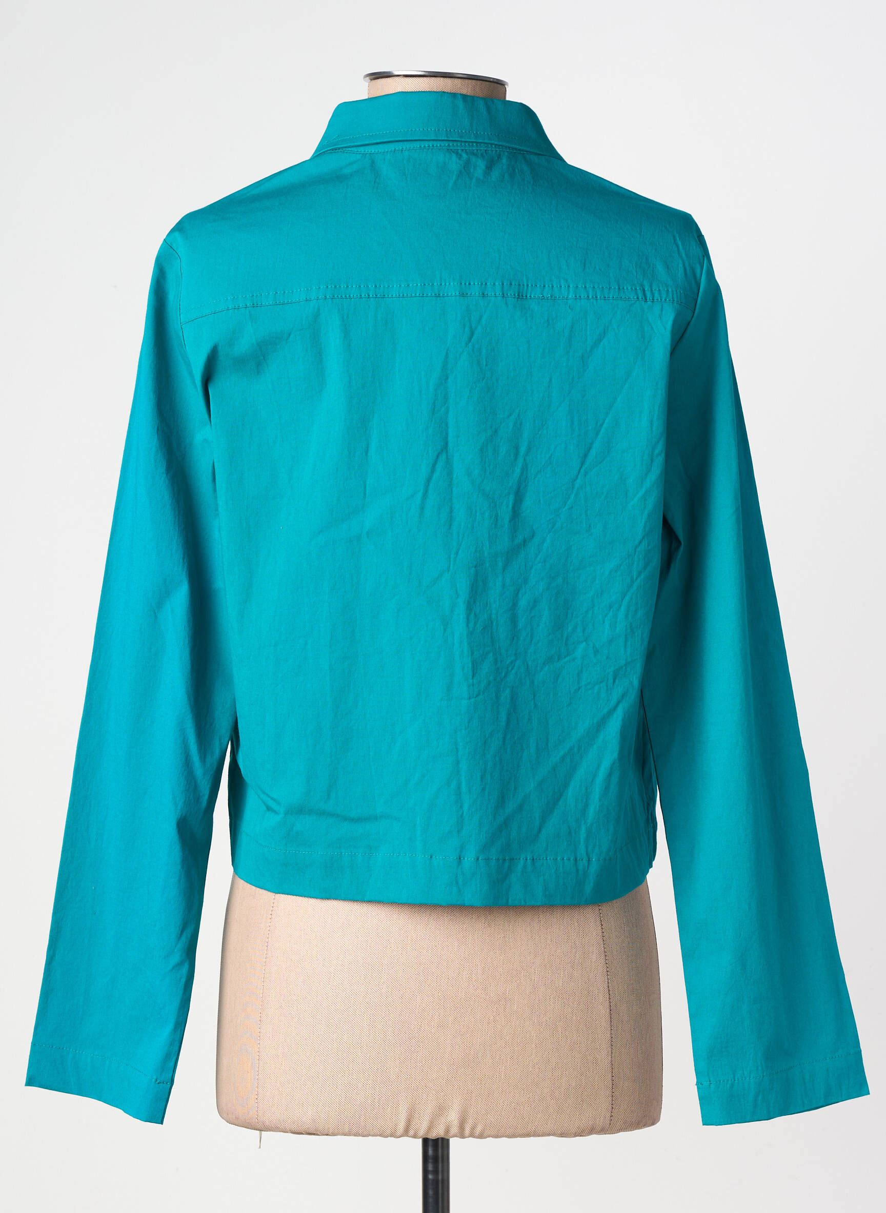 Veste casual coupe droite bleu PRINCESSE NOMADE femme
