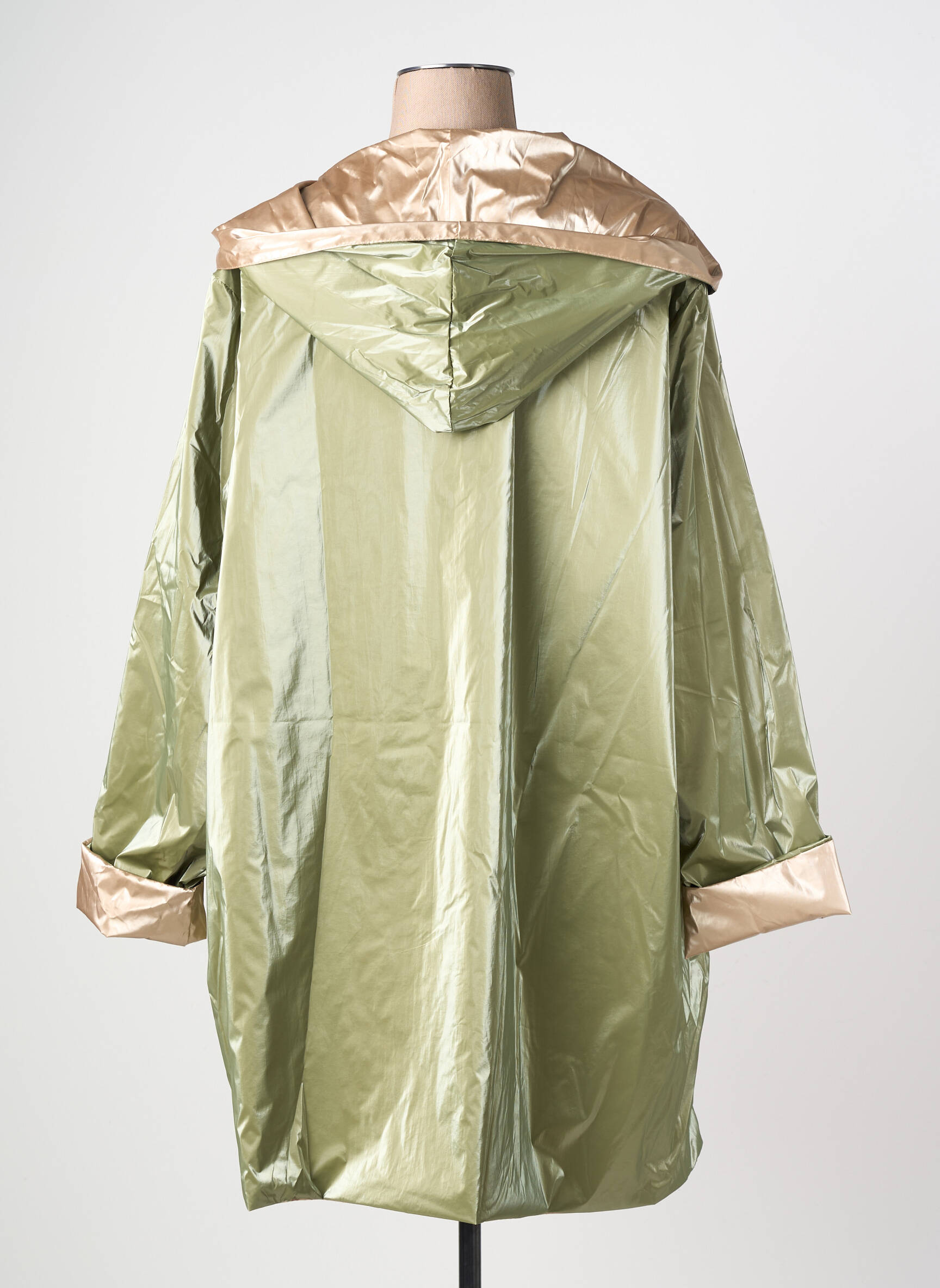 Imperméable poches a capuche vert PIMENT ROUGE femme