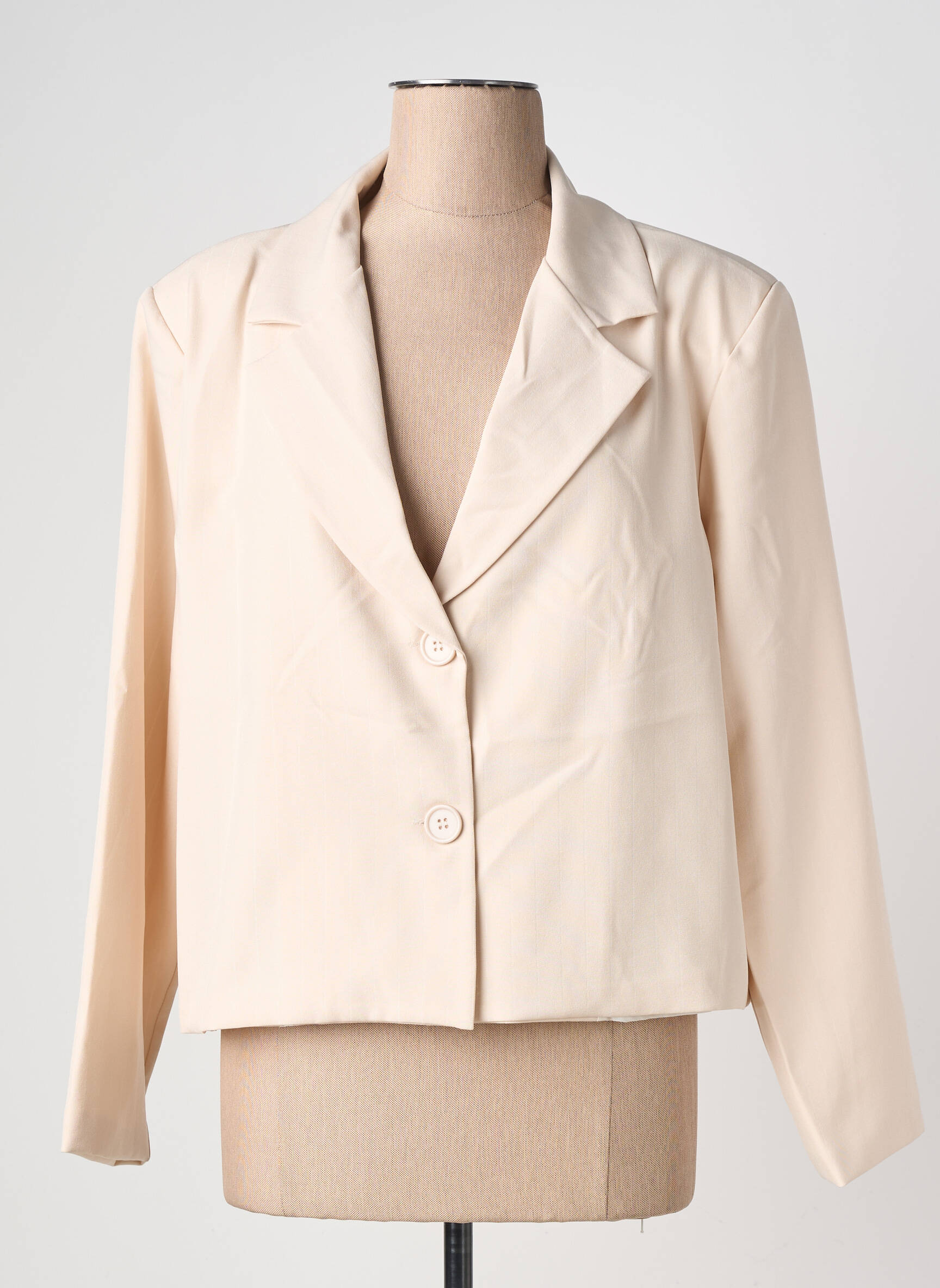 Blazer finition intérieure doublée beige C'MELODIE femme