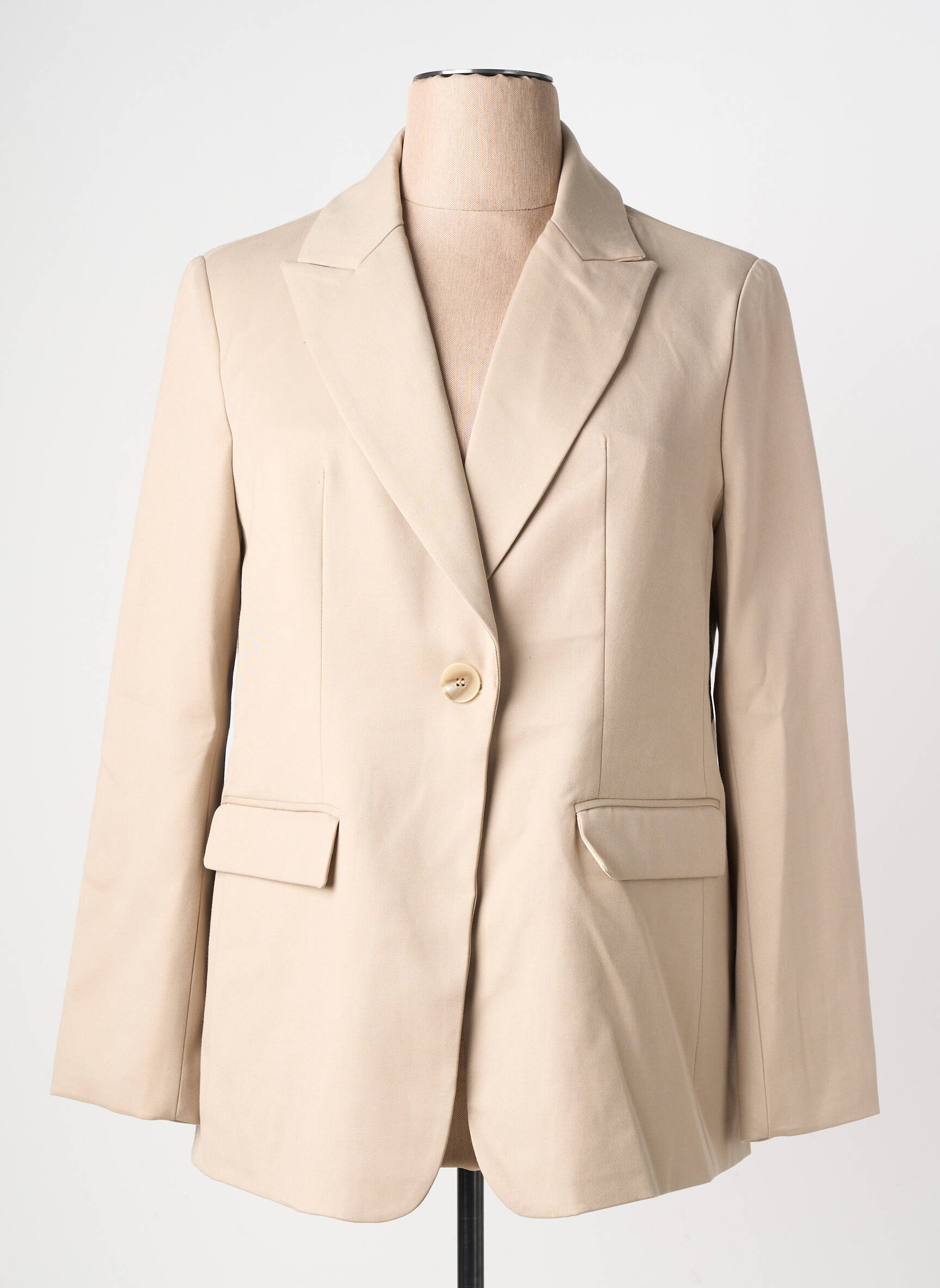 Blazer finition intérieure doublée beige C'MELODIE femme