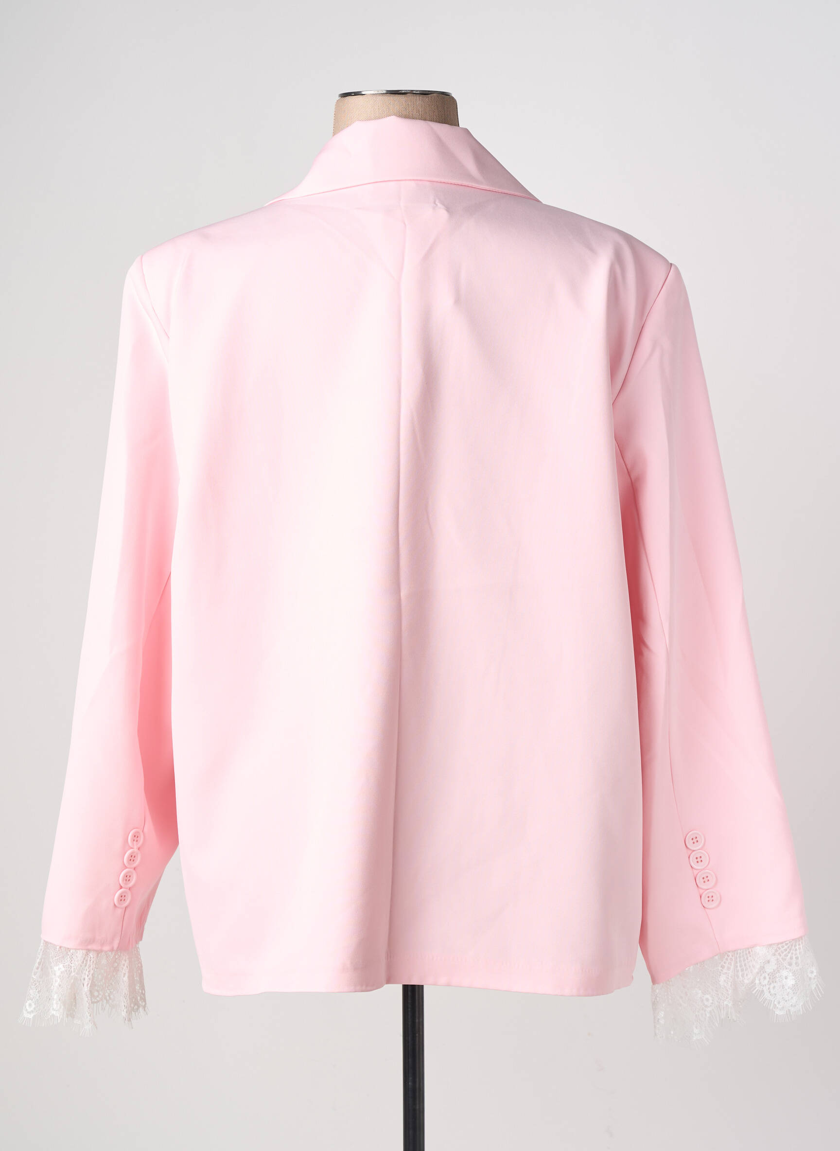 Blazer poignets boutonnés rose E&F femme