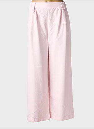 Pantalon large taille normale taille normale rose C'MELODIE femme