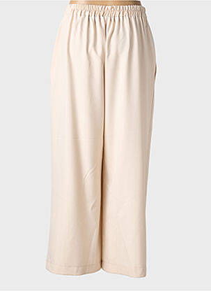 Pantalon large taille normale taille normale beige C'MELODIE femme