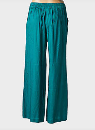 Pantalon large tissage popeline taille normale vert PRINCESSE NOMADE femme