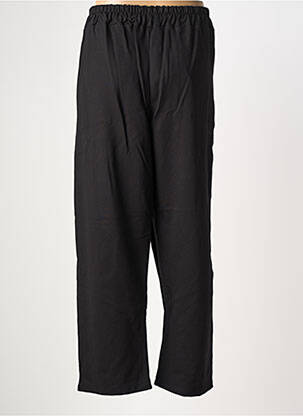 Pantalon droit stretch taille normale noir MINA ROSA femme
