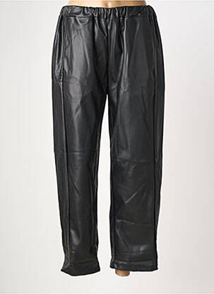 Pantalon droit taille élastique taille normale noir INTUITION femme