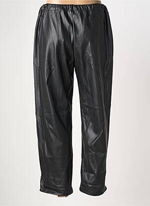Pantalon droit taille élastique taille normale noir INTUITION femme