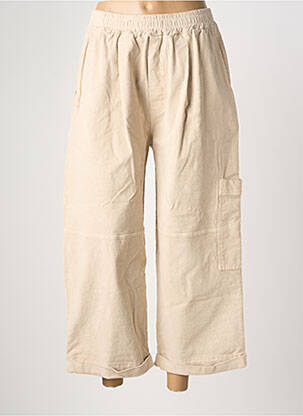 Pantalon large poches taille normale beige JOHANNA PARIS femme