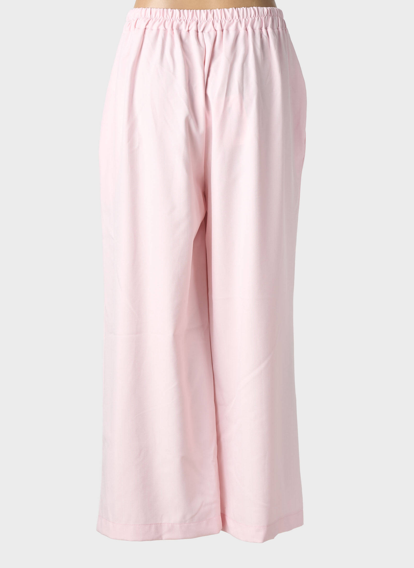 Pantalon large taille normale taille normale rose C'MELODIE femme