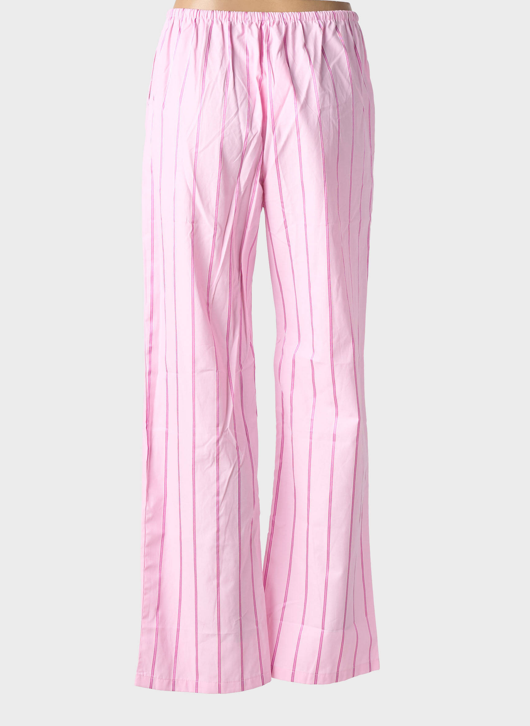 Pantalon flare taille élastique taille normale rose IN APRIL 1986 femme