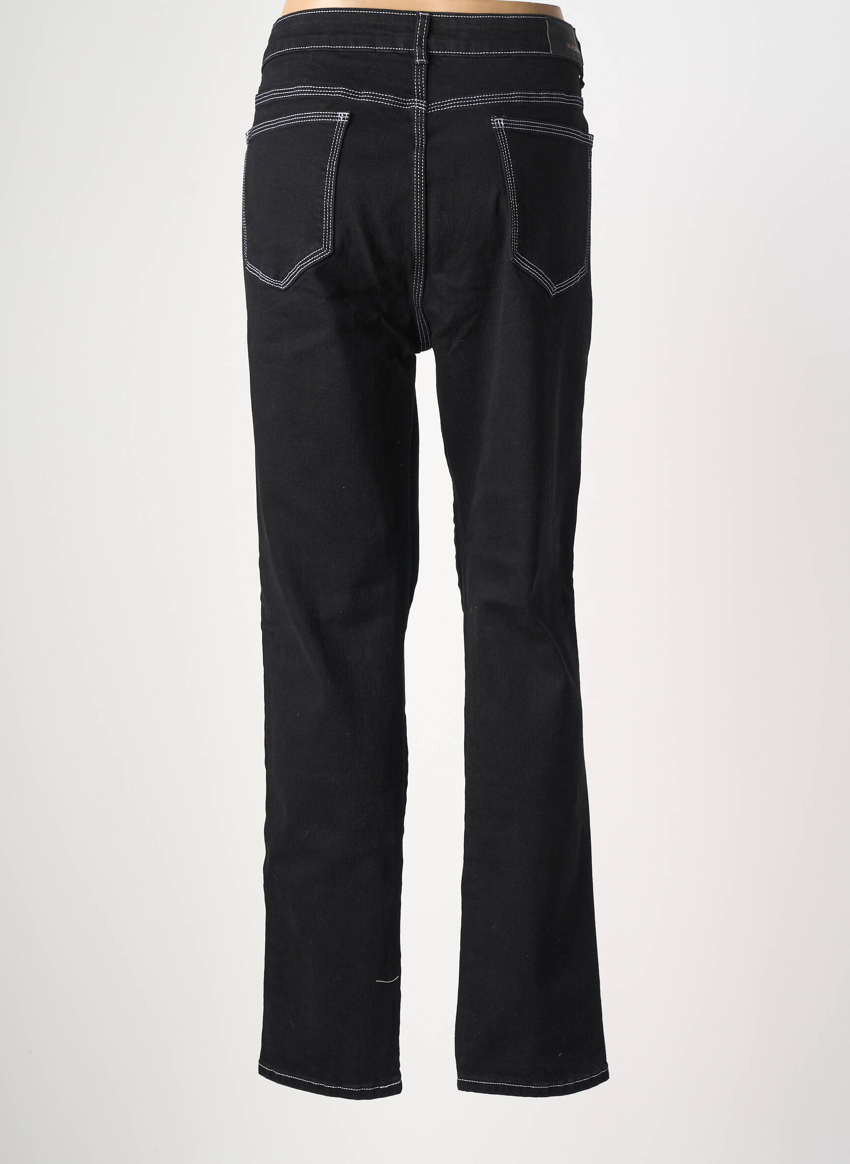 Jeans coupe slim stretch taille normale noir BS JEANS femme