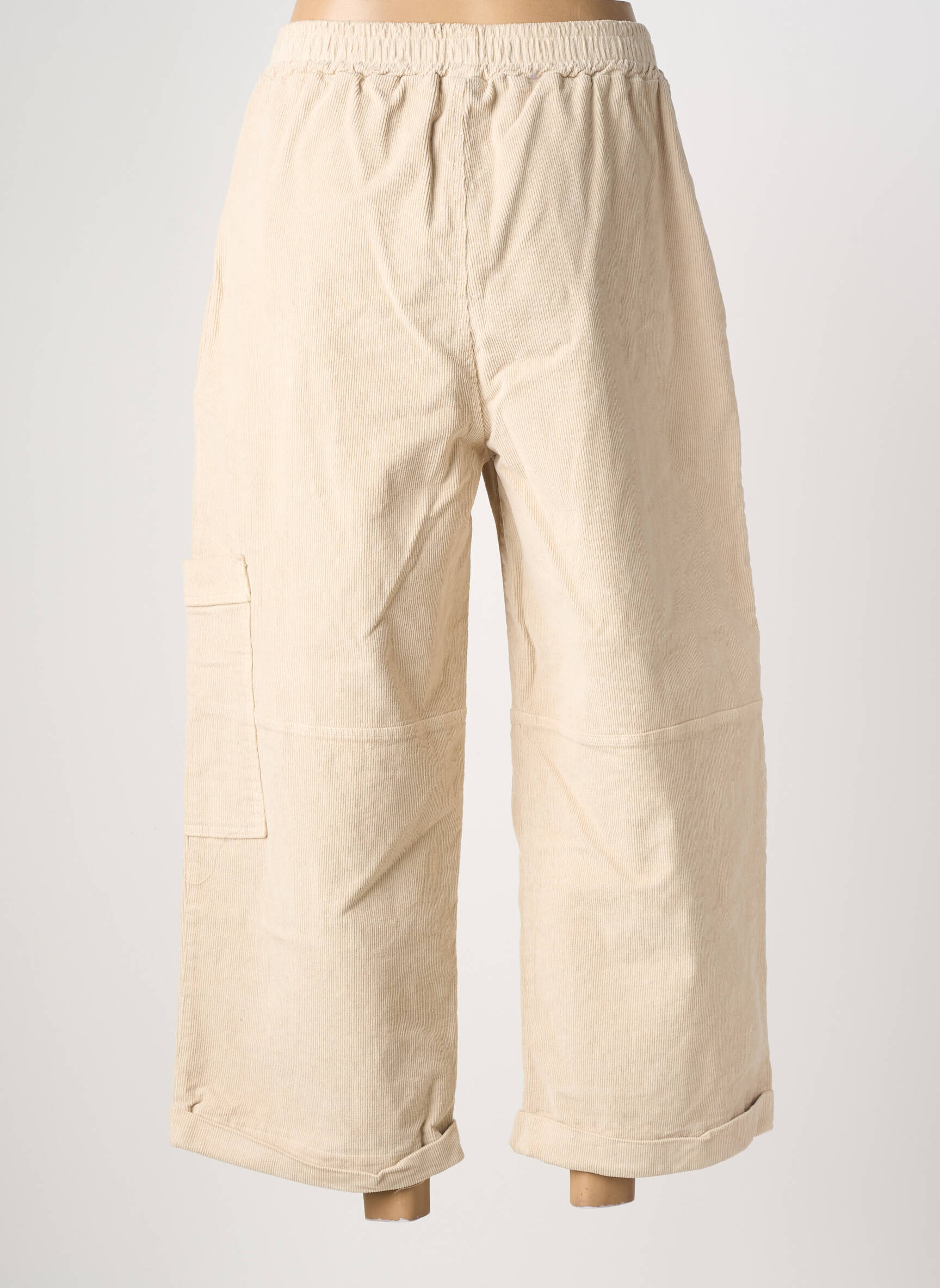 Pantalon large poches taille normale beige JOHANNA PARIS femme