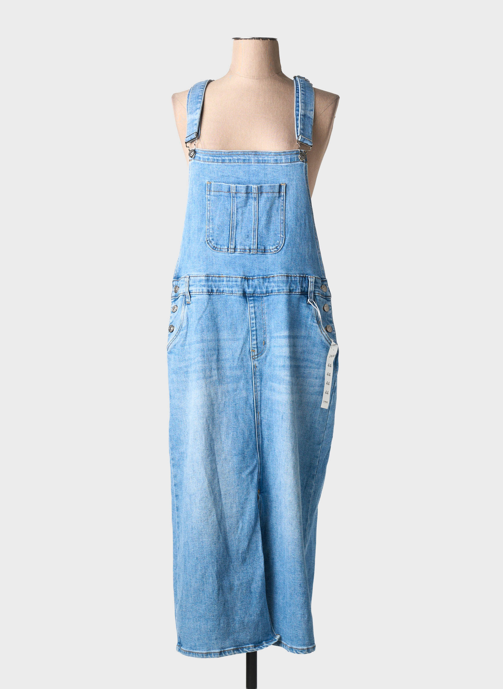 Robe longue sans manche sans manche bleu G-SMACK femme