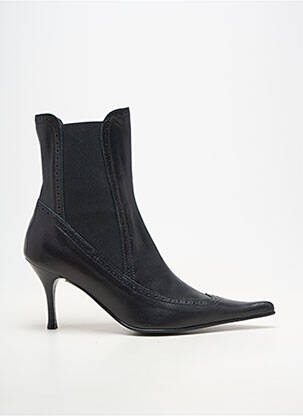 Bottines/boots matière lisse talon de 7 à 9cm noir ILARIO FERUCCI femme